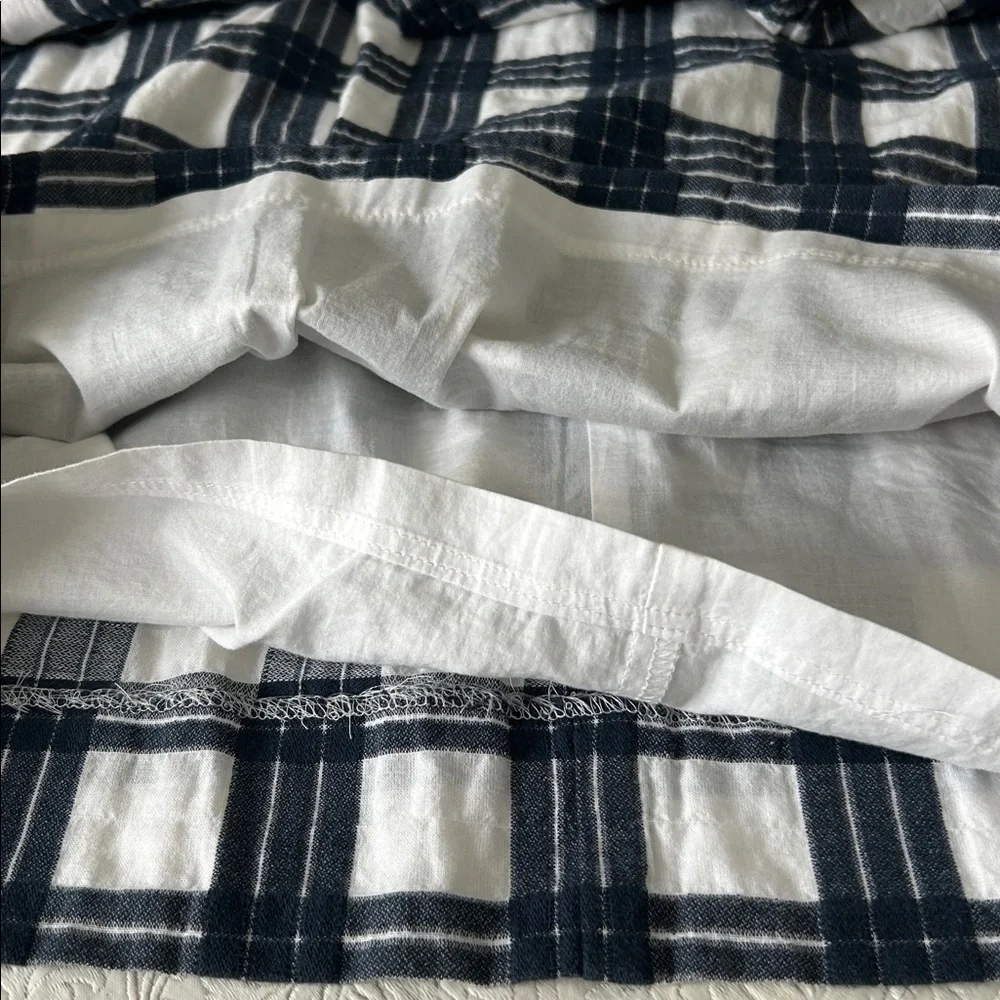 Madewell | Leighton Plaid Bell Sleeve V Neck Dress - Picture 10 of 12
